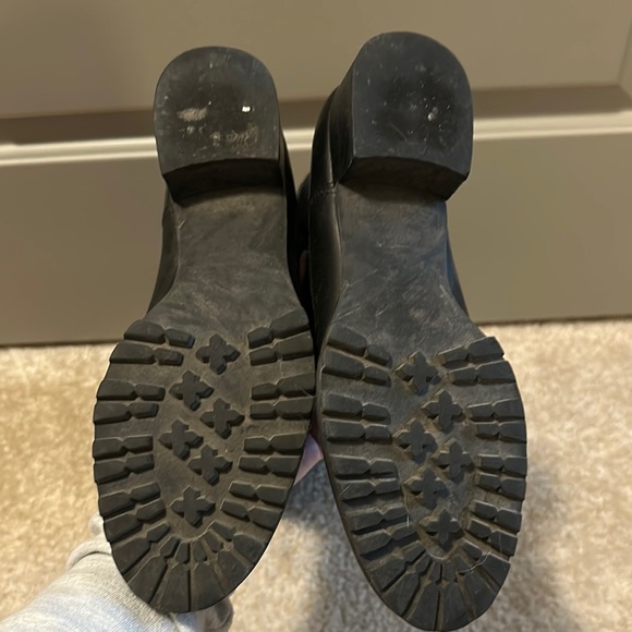 Tory Burch Black Over the Knee Quilted Boots - Picture 4 of 4